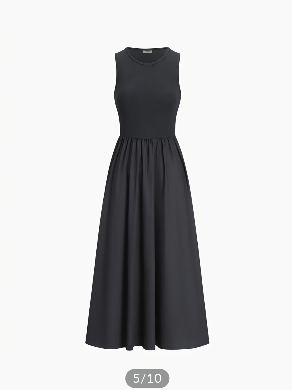 Leisure Crew Neck Long Dress - Picture 4 of 5